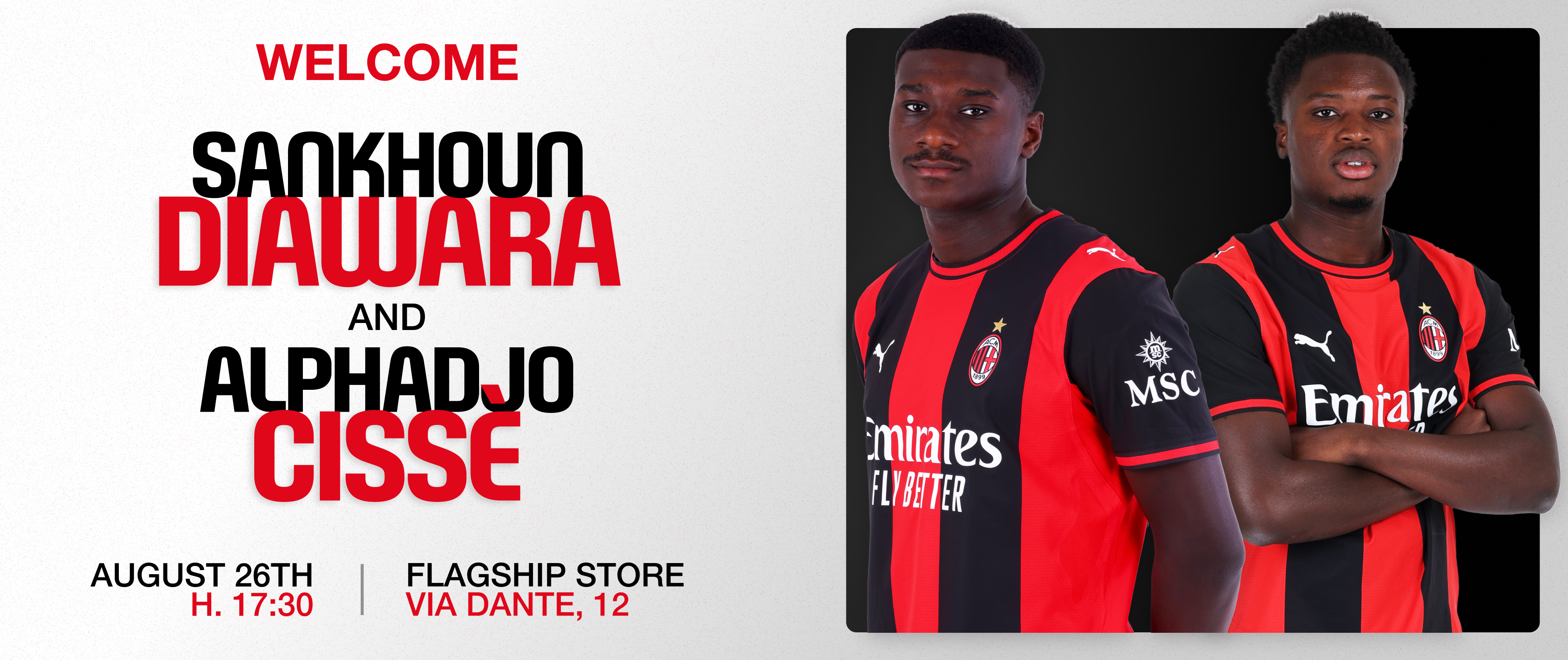 CISSÈ AND DIAWARA TO APPEAR AT THE VIA DANTE STORE