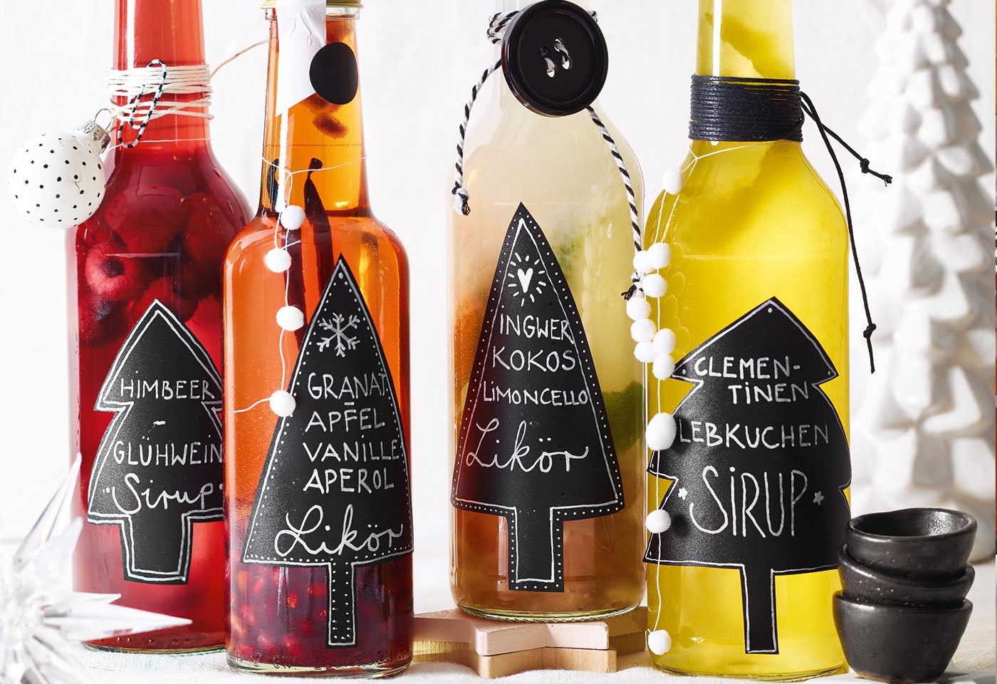 Clementinen-Lebkuchen-Sirup &amp; Himbeer-Glühwein-Sirup | BILLA