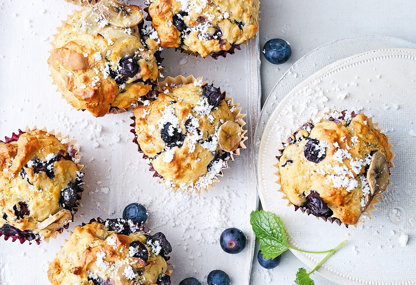 Bananen-Heidelbeer-Muffins | BILLA Bananen-Heidelbeer-Muffins | BILLA