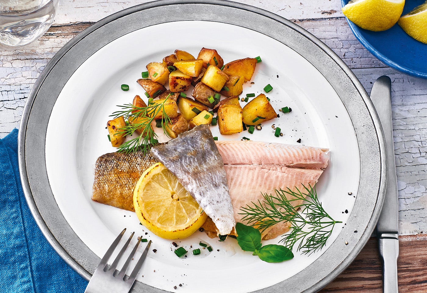 Gebratene Kräuterforelle mit Braterdäpfeln | BILLA