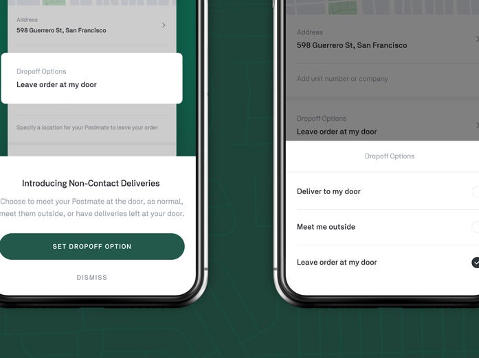 Postmates let customers choose 