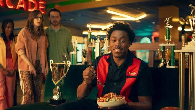 Scottie Barnes with Subway rice bowl