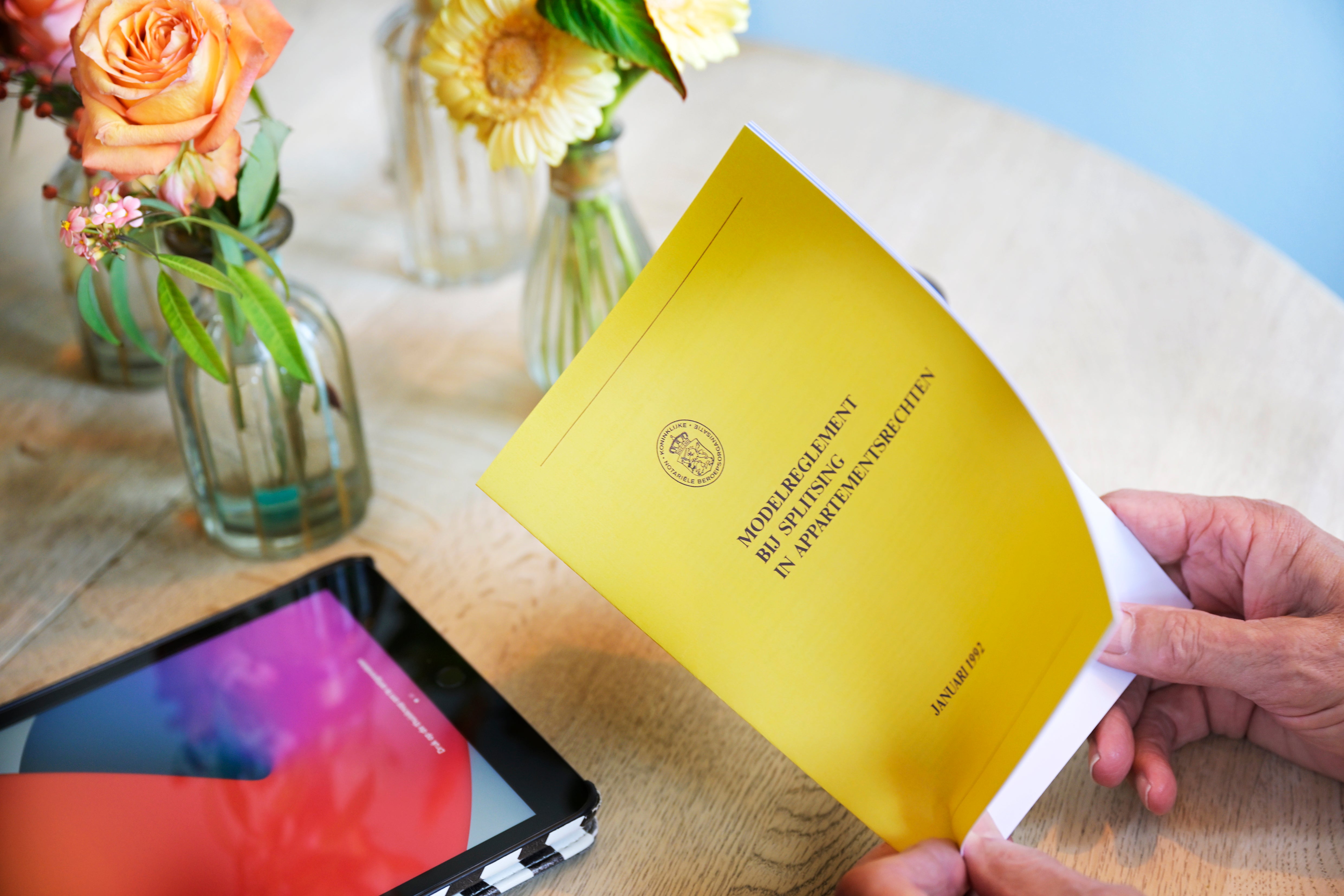 Splitsingsakte en splitsingsreglement