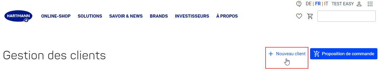 Gestions des clients
