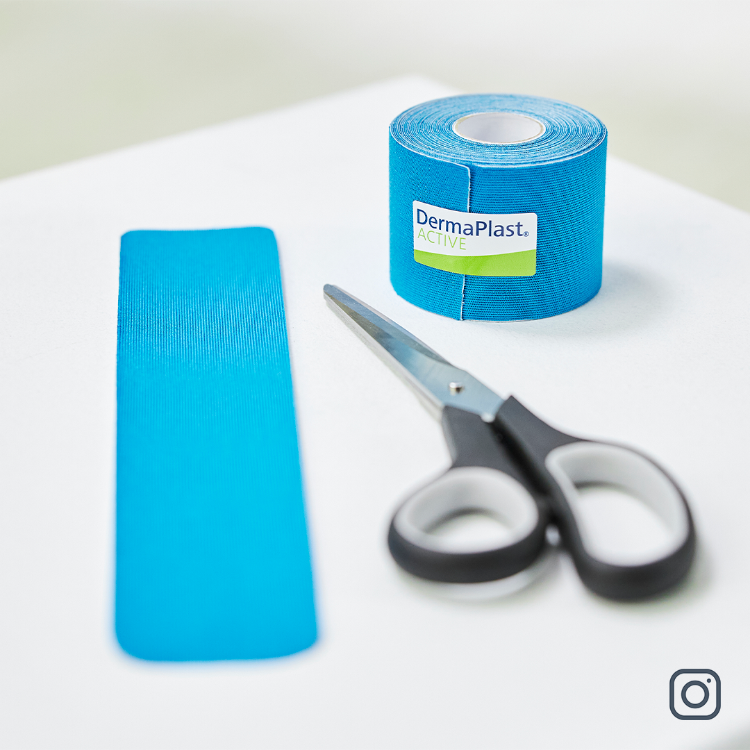 Blaues Kinesio-Tape von DermaPlast® ACTIVE
