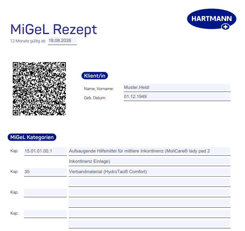 Print Rezept fehlt neu