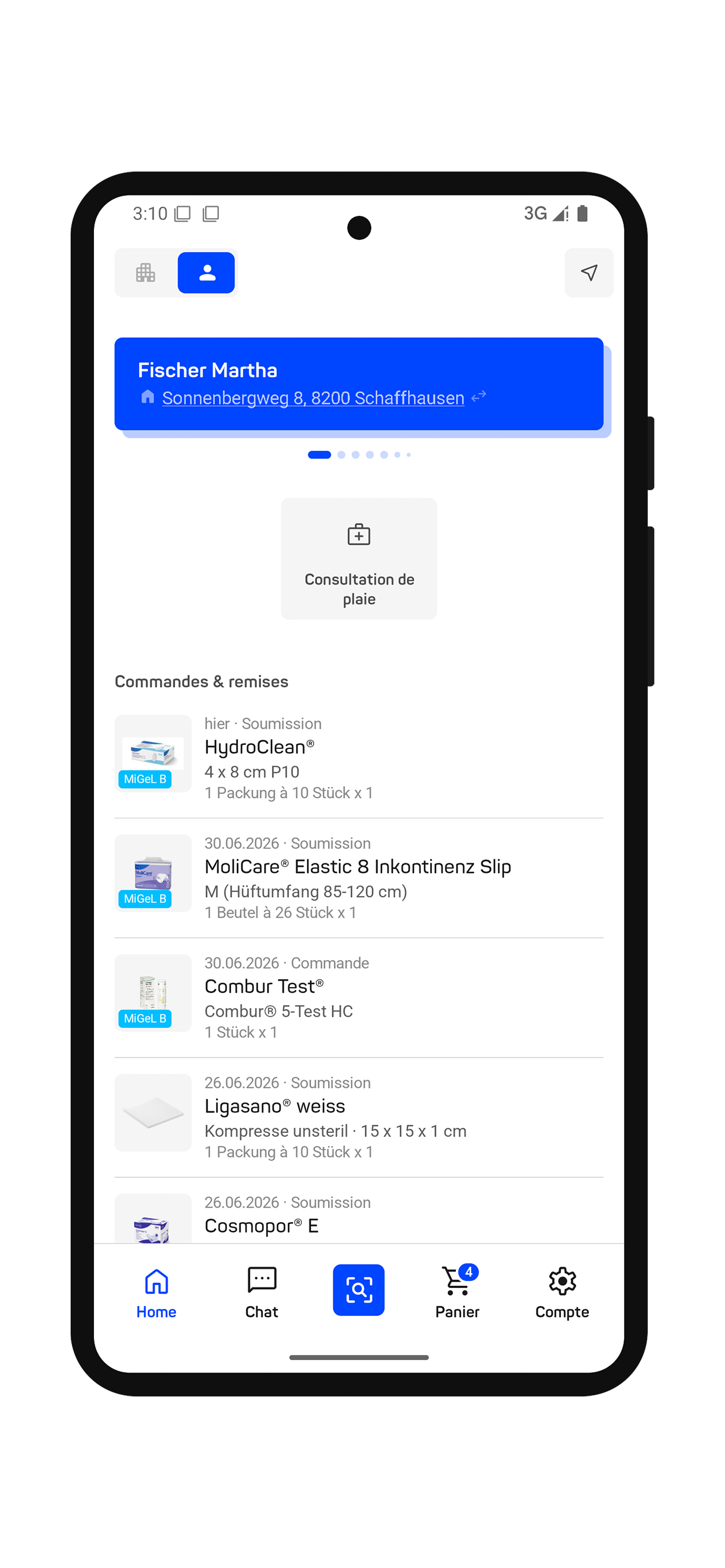 App FR home client framed
