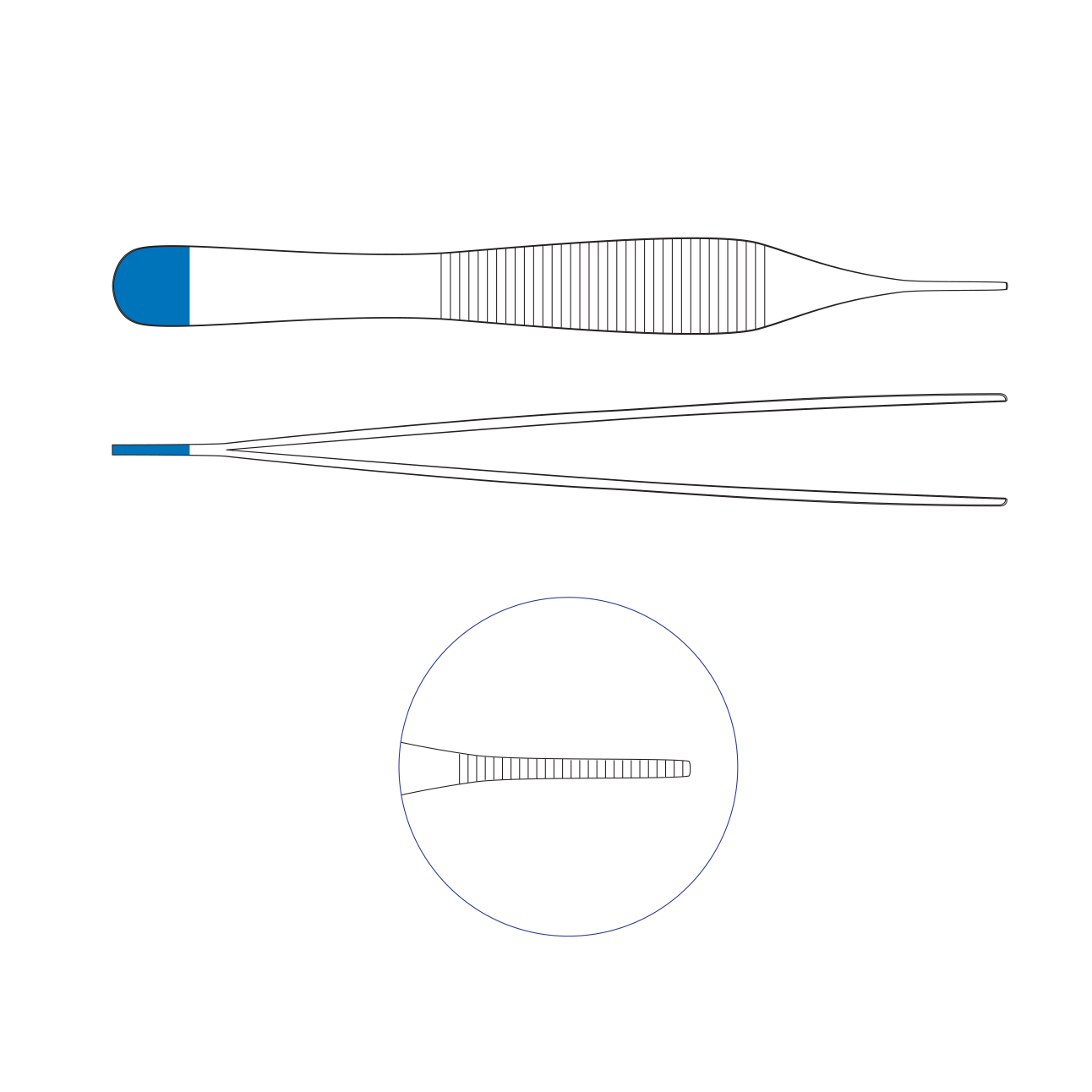 Pinza anatomica Micro-Adson