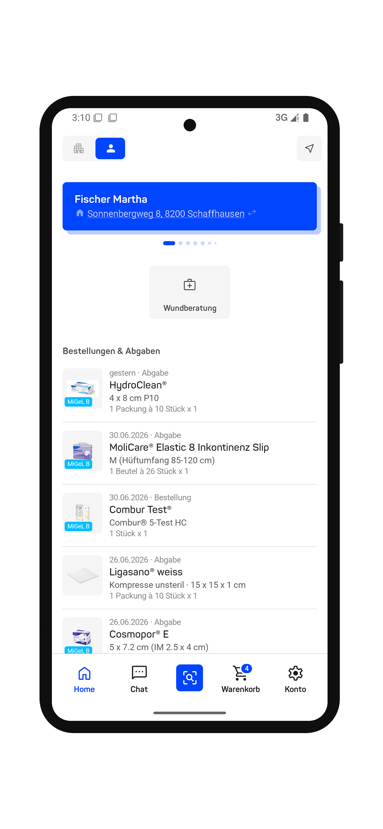 App home client framed