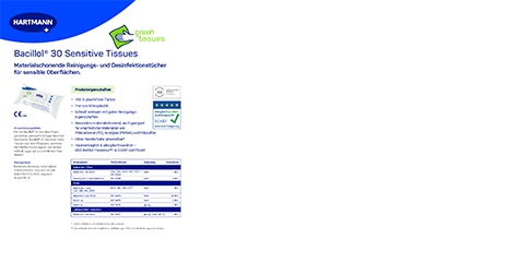 Bacillol Sensitive Green TissuesFactsheet