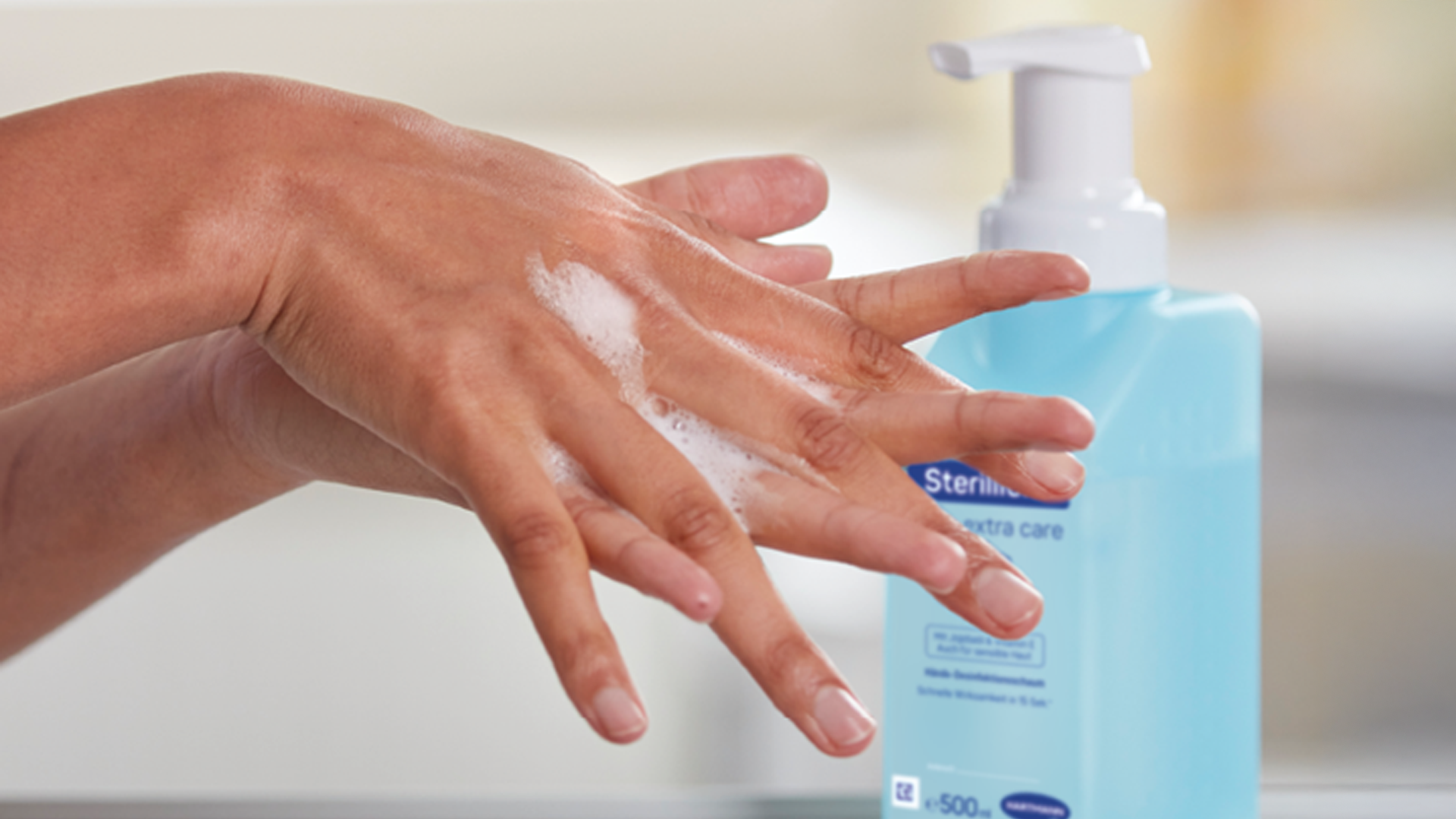 Handdesinfektion sterillium foam
