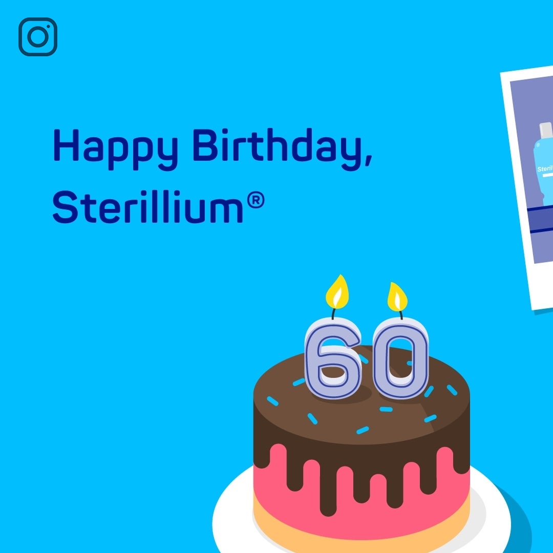 Unser Desinfektionsmittel Sterillium feiert Geburtstag