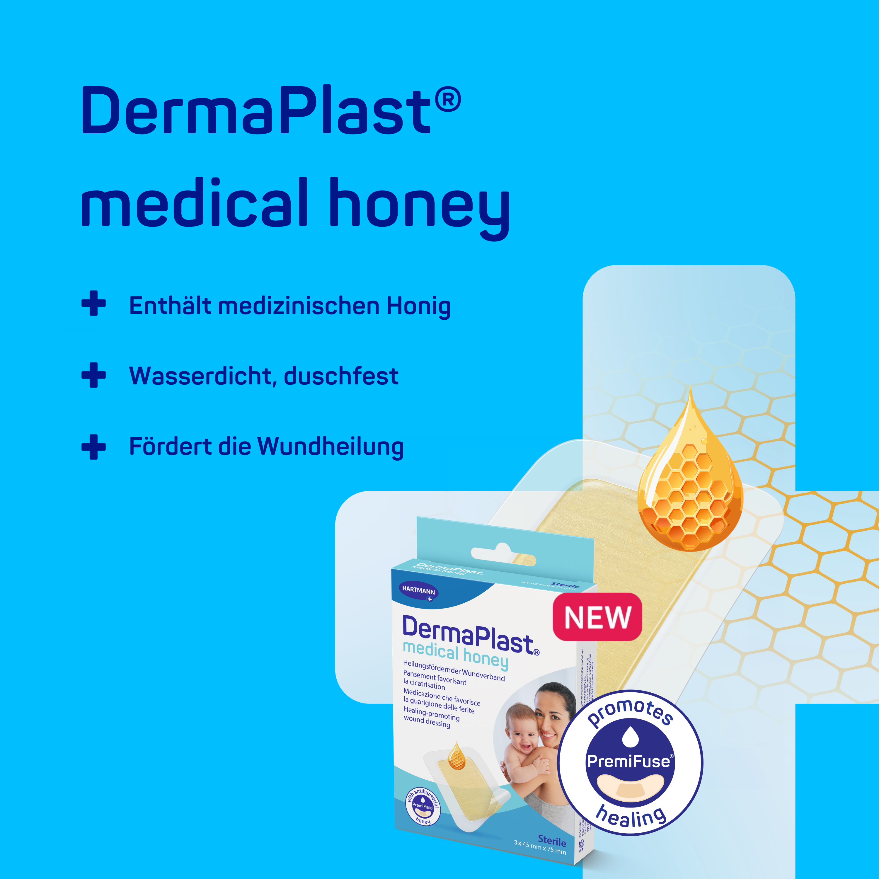 NEU: DermaPlast® medical honey