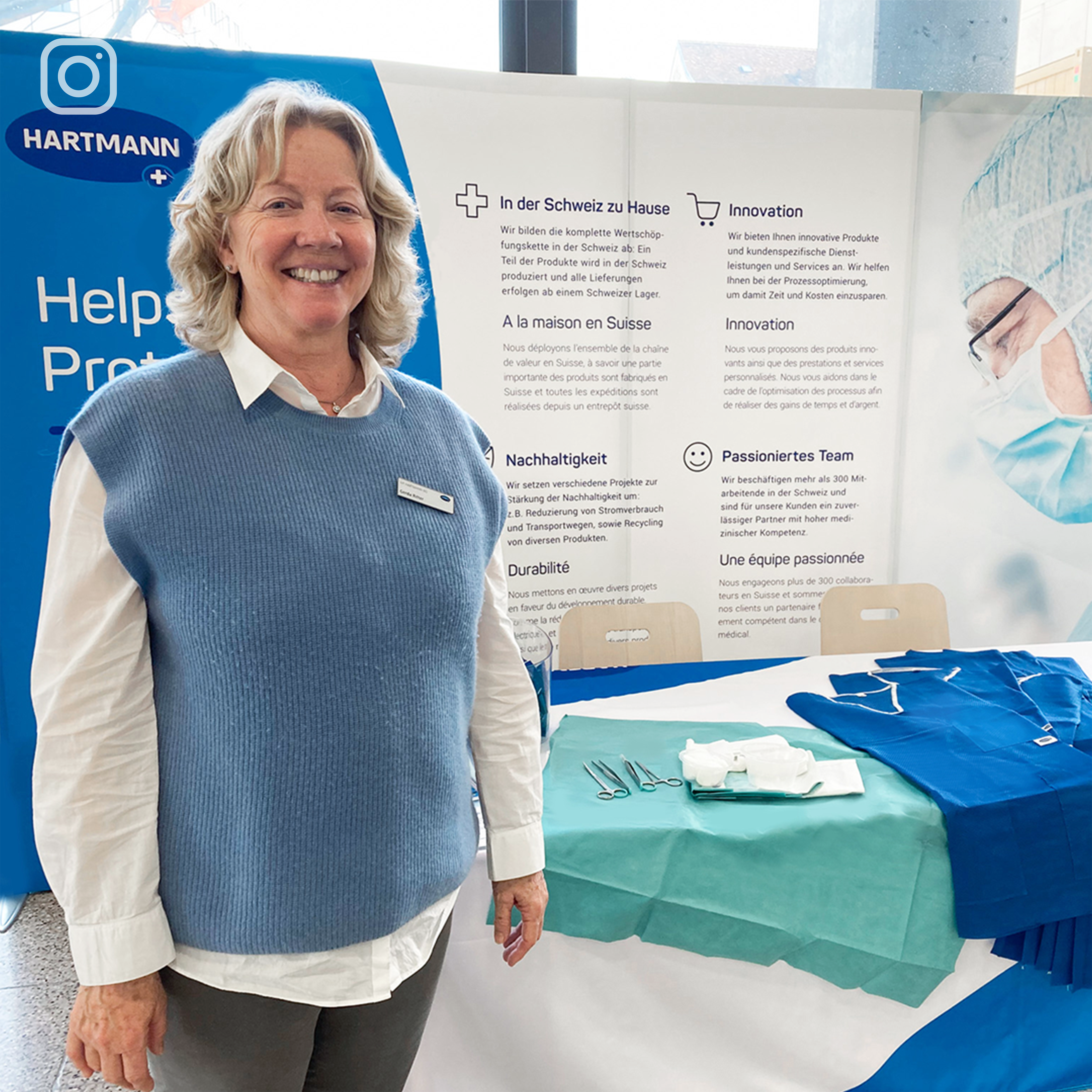 Mitarbeiterin am 11. OP-Pflegesymposium in Basel