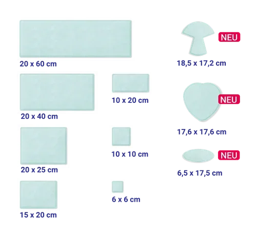 DE DE Marken Zetuvit Plus Shapes Abdg Groessen PHI26 02 12