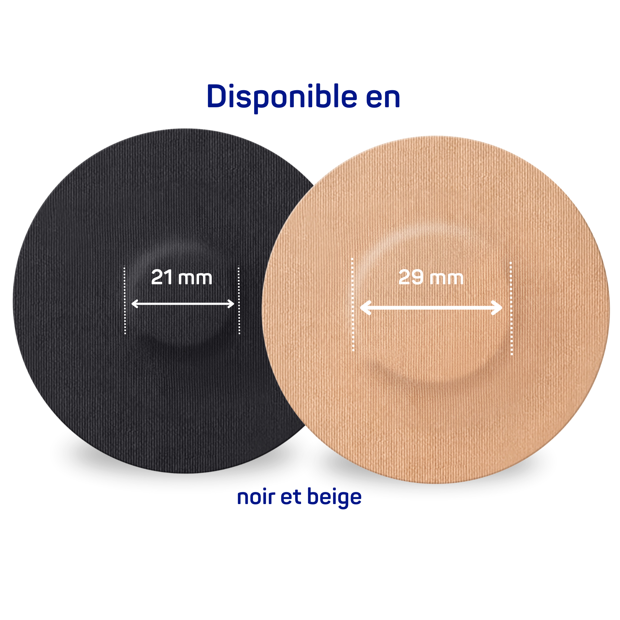 DermaPlast Sensor Patch beige et noir