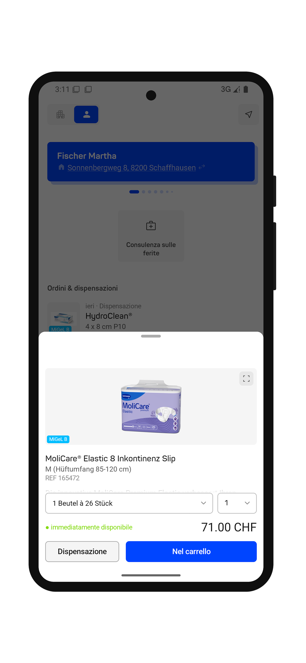 App IT product bottom sheet framed