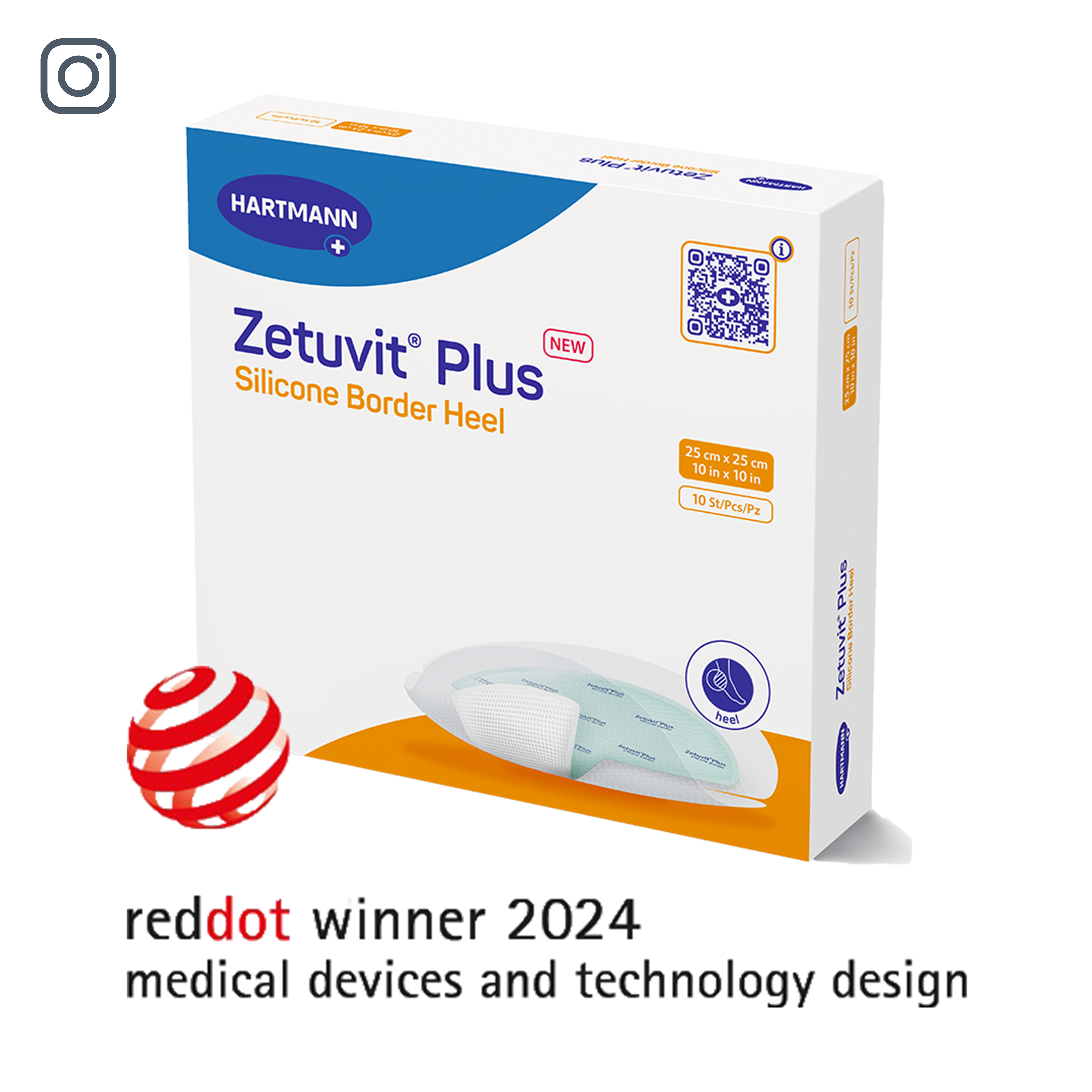Unser Zetuvit® Plus Sillicone Border ist der Red Dot Gewinner 2024