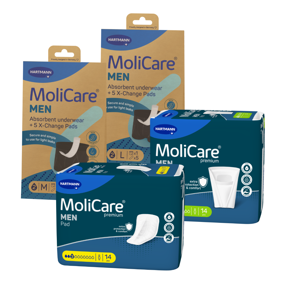 Produits MoliCare® pour l'incontinence légère
