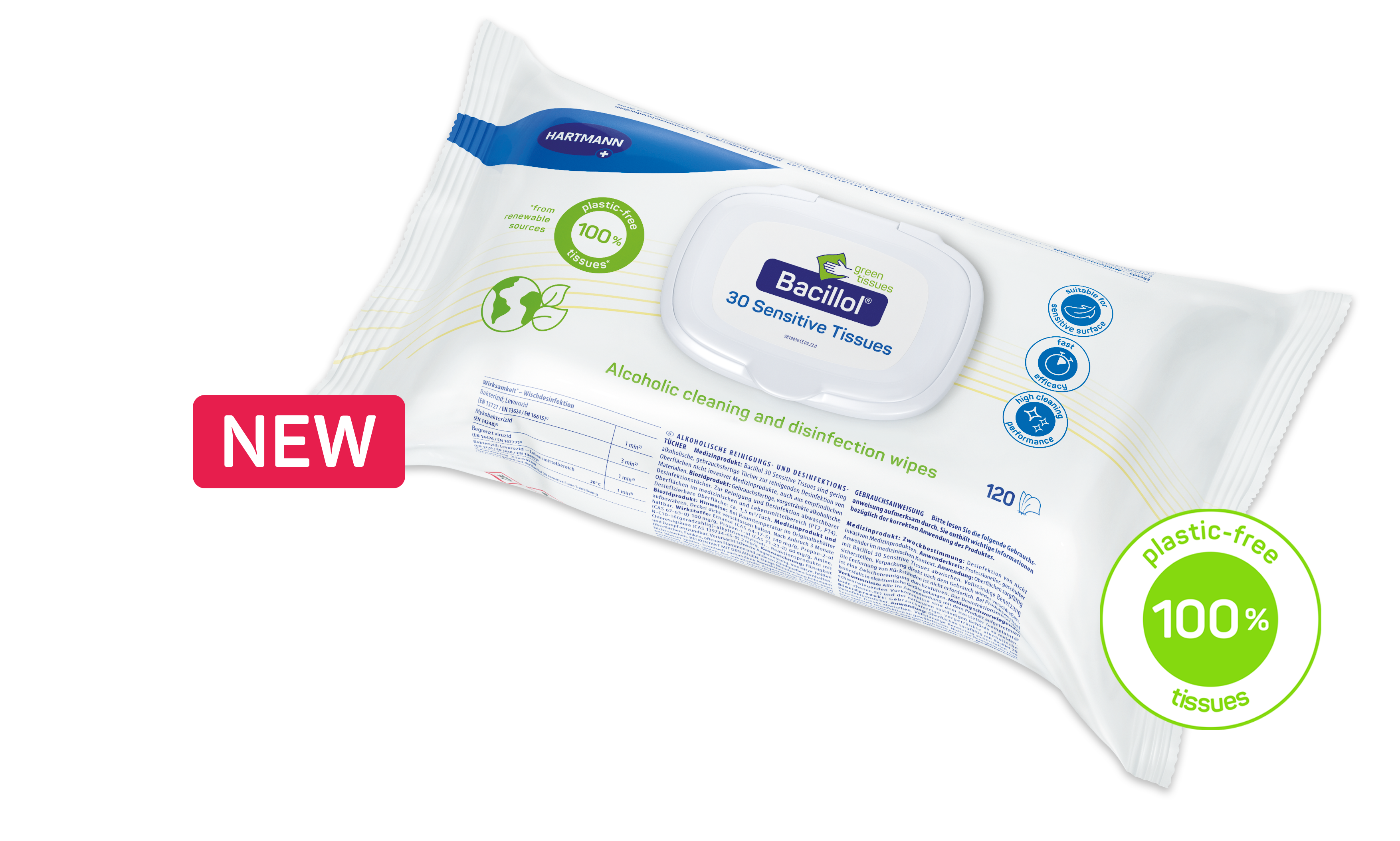 Teaser Bacillol 30 Sensitive Green  Tissues