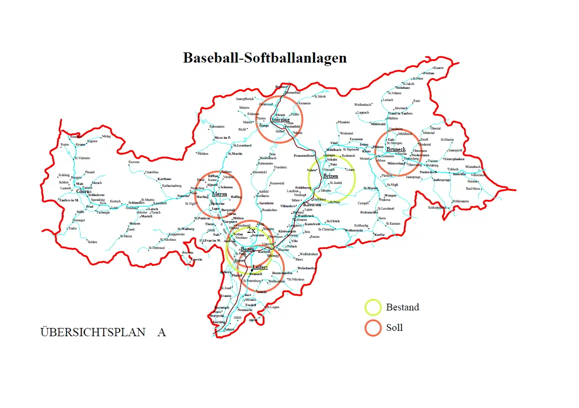 Sportstättenentwicklungsplan 1993 überarbeitete Auflage 1995 Karten