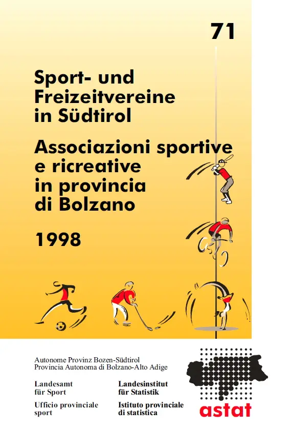 Sport- und Freizeitvereine in Südtirol 1998