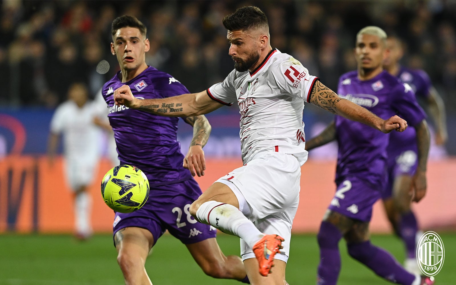 August 28, 2022, Milan, Italy: Kajan Bernarde of ACF Fiorentina celebrates  after scoring his team's second goal during AC Milan - ACF Fiorentina , 1st  turn of Serie A Femminile Tim 2022/23