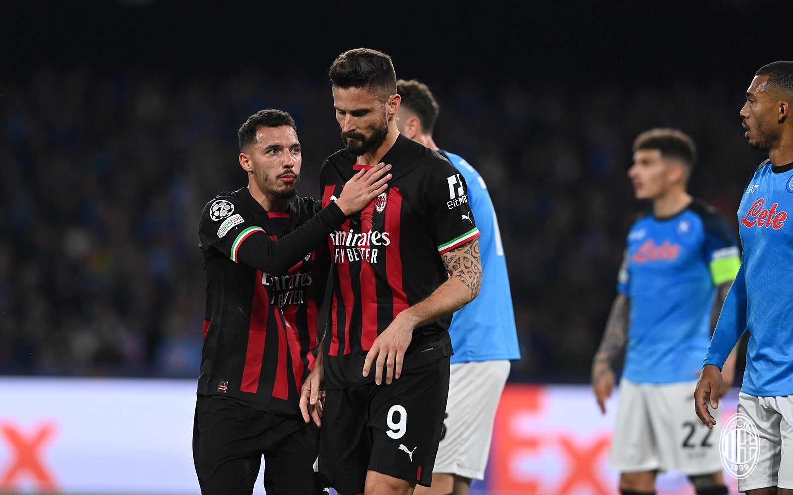 MILAN X NAPOLI, CHAMPIONS LEAGUE 2022 / 2023, 1º) JOGO QUARTAS DE FINAL