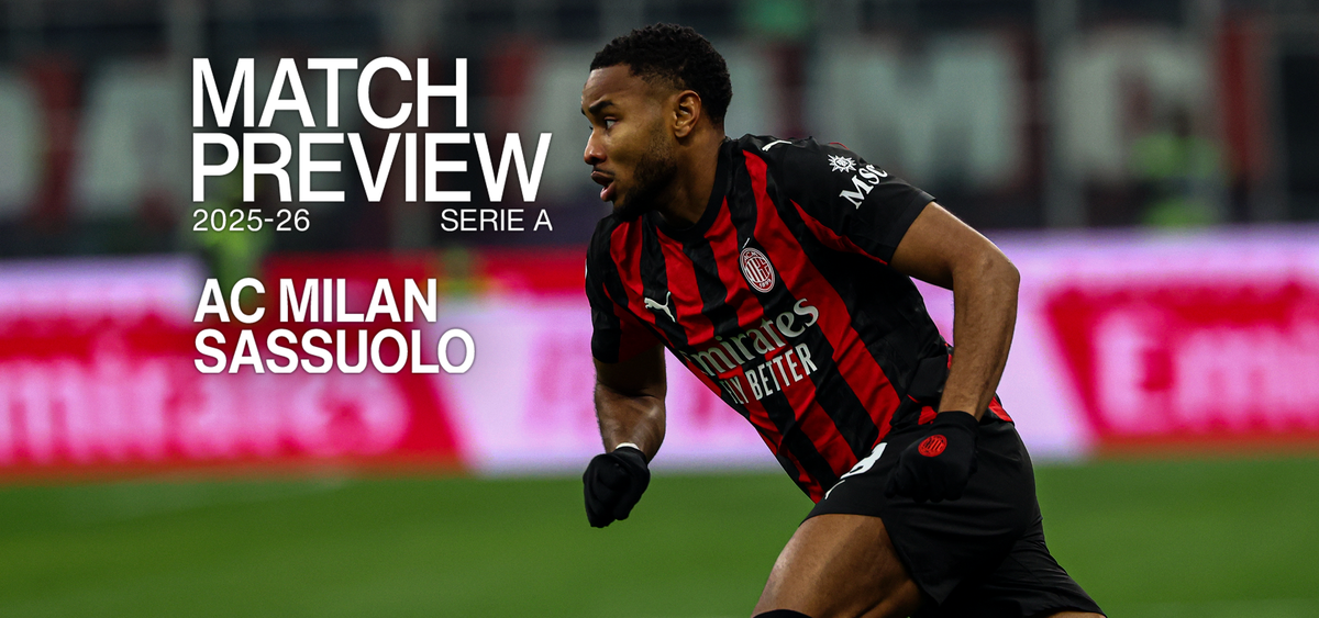 AC Milan-Sassuolo, Serie A Enilive 2025/2026: statistiche, classifica ...