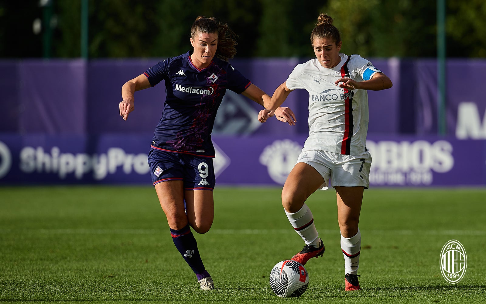 August 28, 2022, Milan, Italy: Kajan Bernarde of ACF Fiorentina celebrates  after scoring his team's second goal during AC Milan - ACF Fiorentina , 1st  turn of Serie A Femminile Tim 2022/23