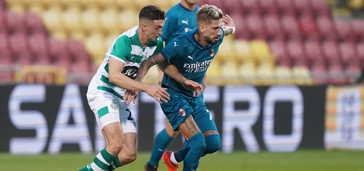 Facts and figures from Shamrock Rovers 02 AC Milan, Europa League 2020
