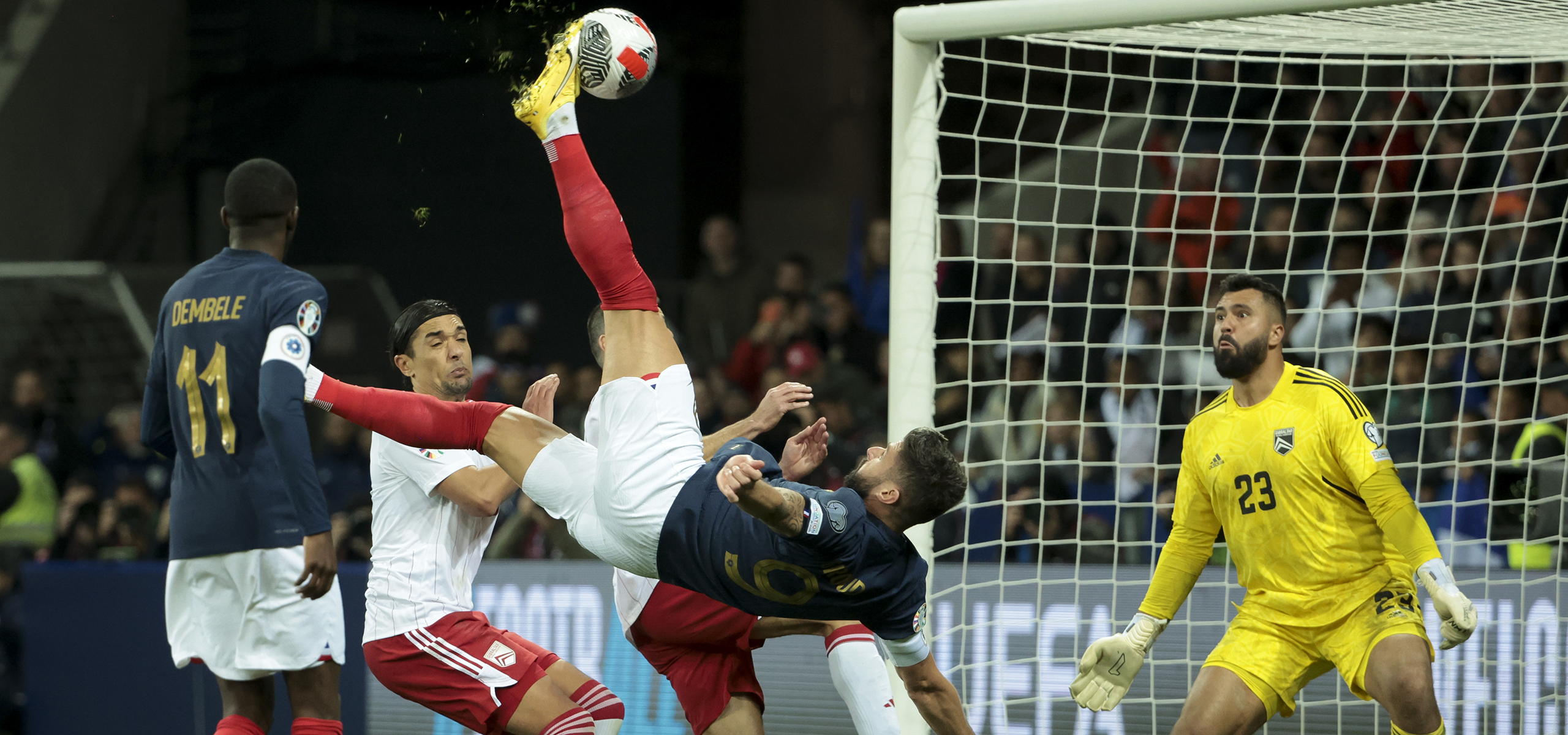 Record-breaker Mbappe leads France to 1-0 win over Greece