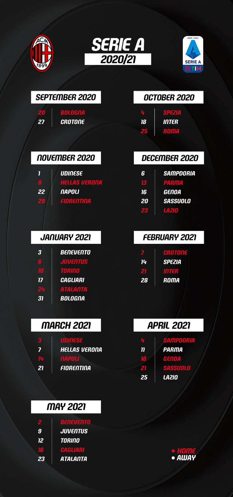 AC Milan v Bologna our curtain raiser: here's the full fixture list for ...