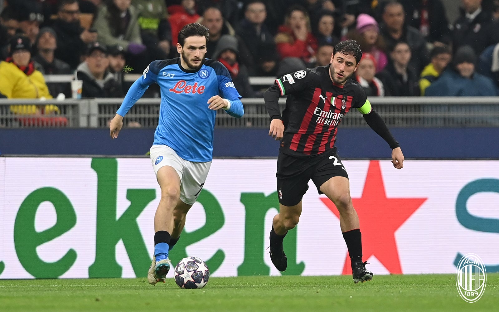 MILAN X NAPOLI, CHAMPIONS LEAGUE 2022 / 2023, 1º) JOGO QUARTAS DE FINAL