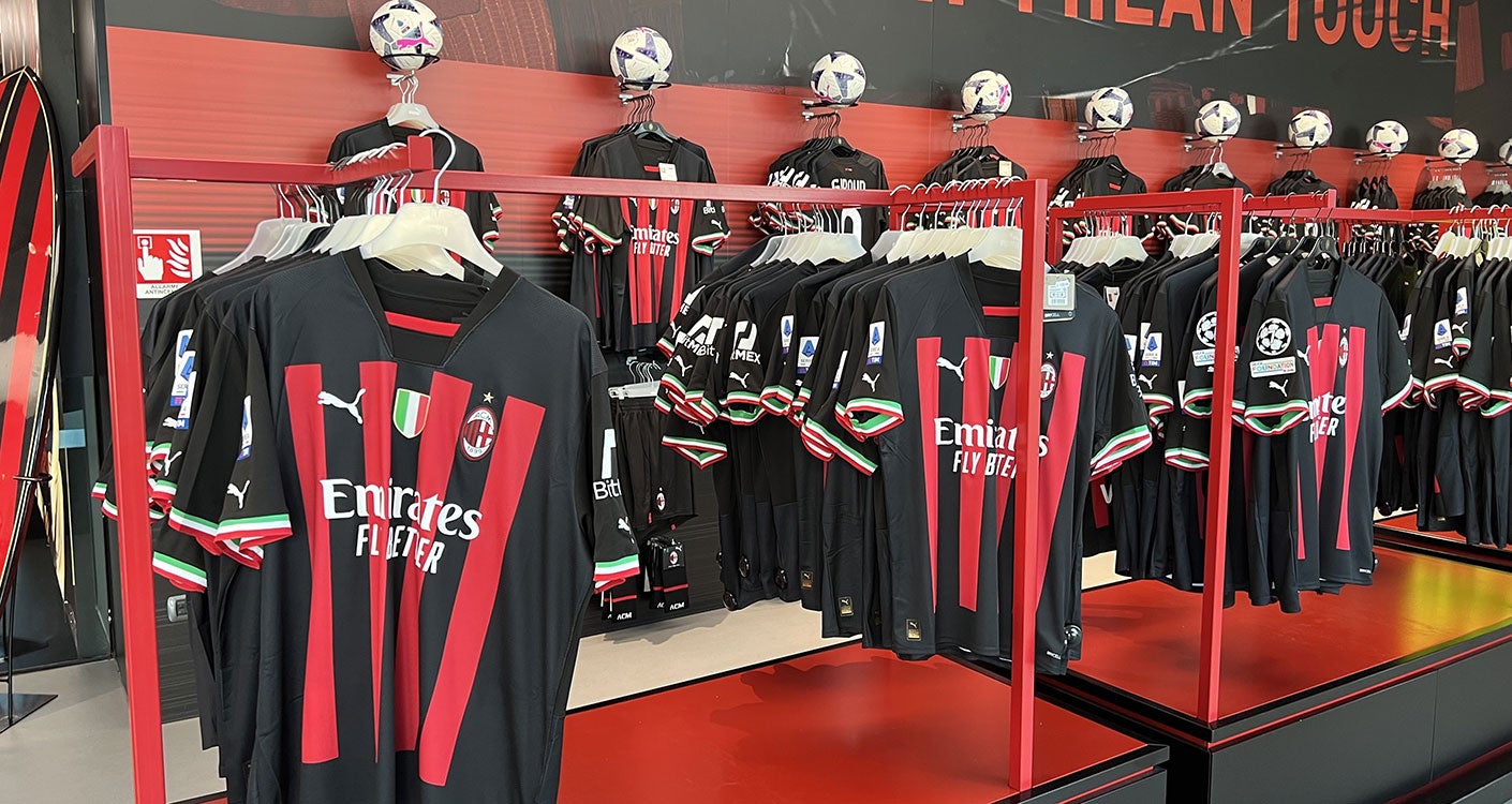 Casa benvenuto nella sede dell'AC Milan
