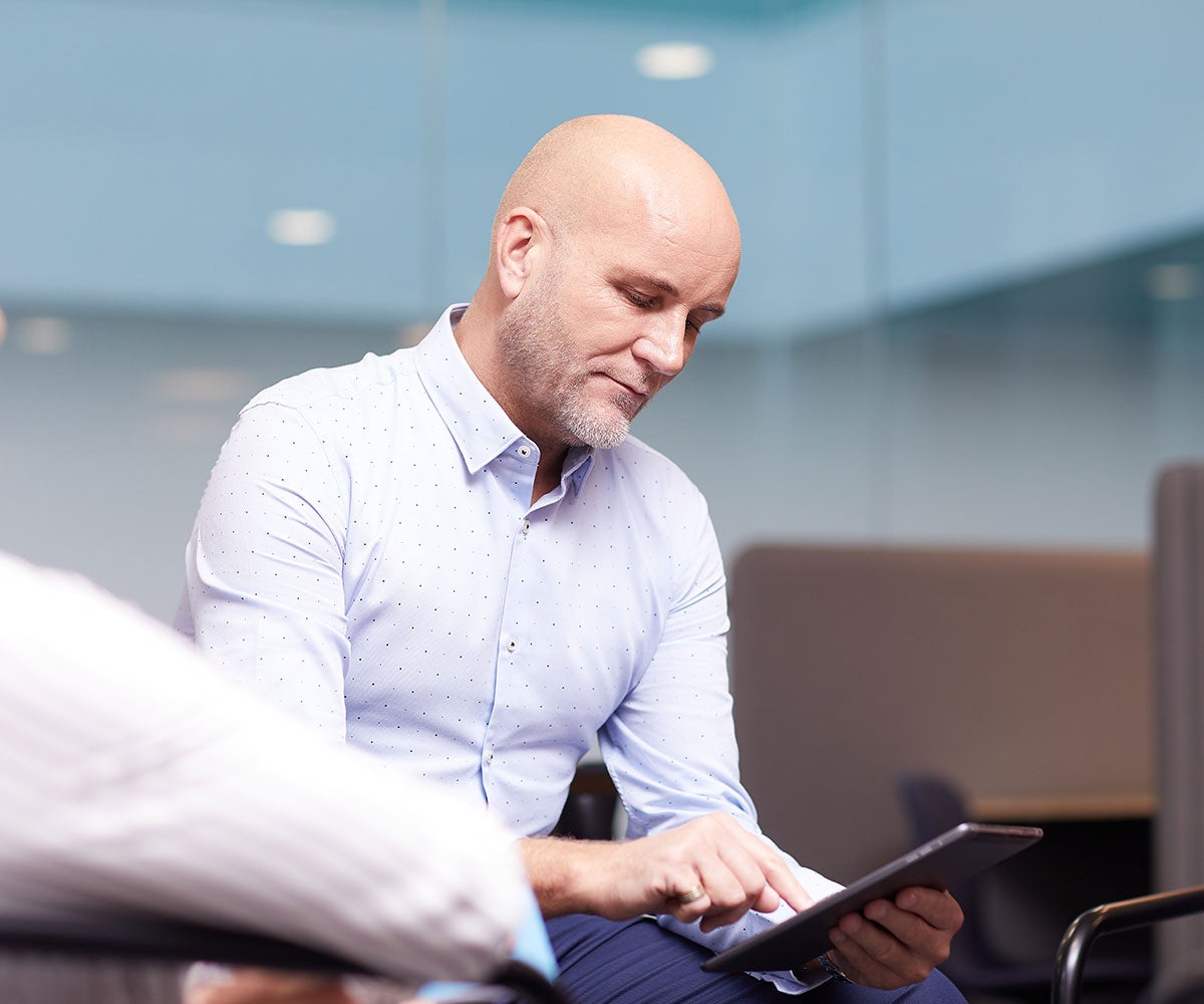 Employee working in the office
