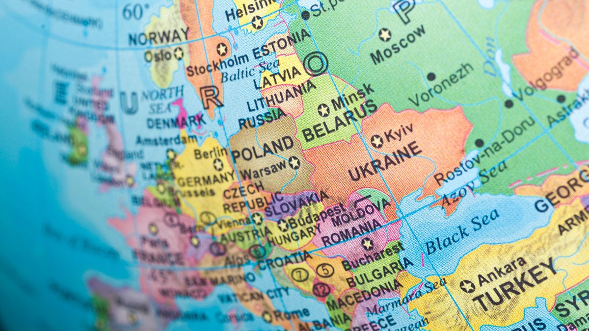 Map of Eastern Europe