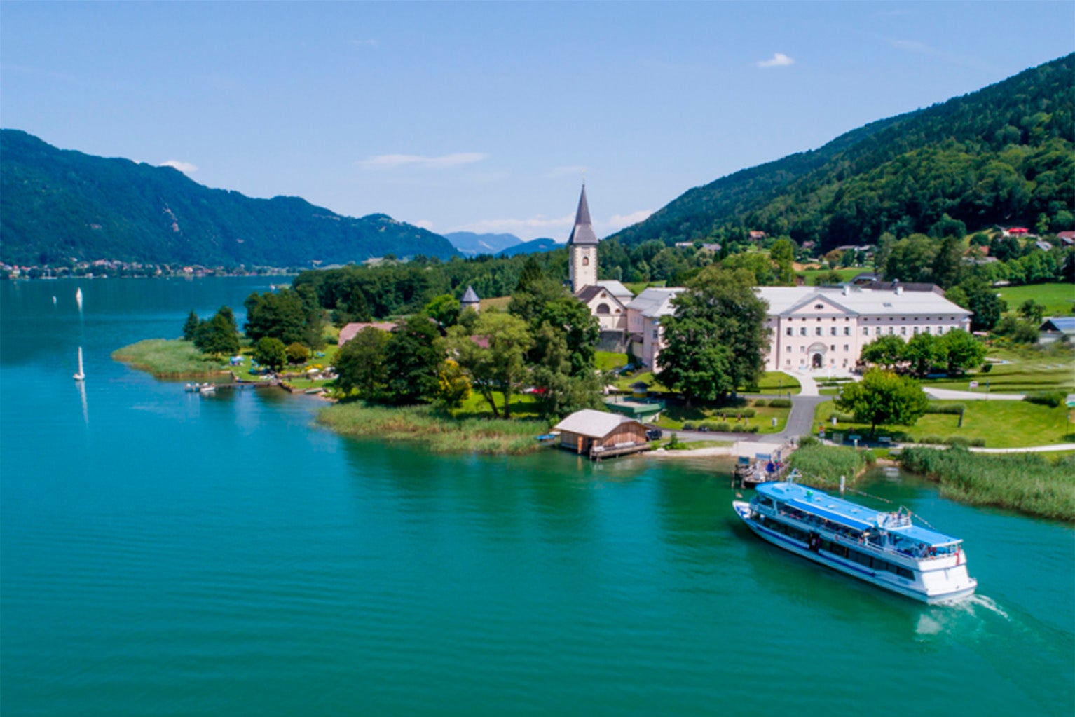 Stift Ossiach - Schifffahrt © Villach Tourismus GmbH, Foto Michael Stabentheiner