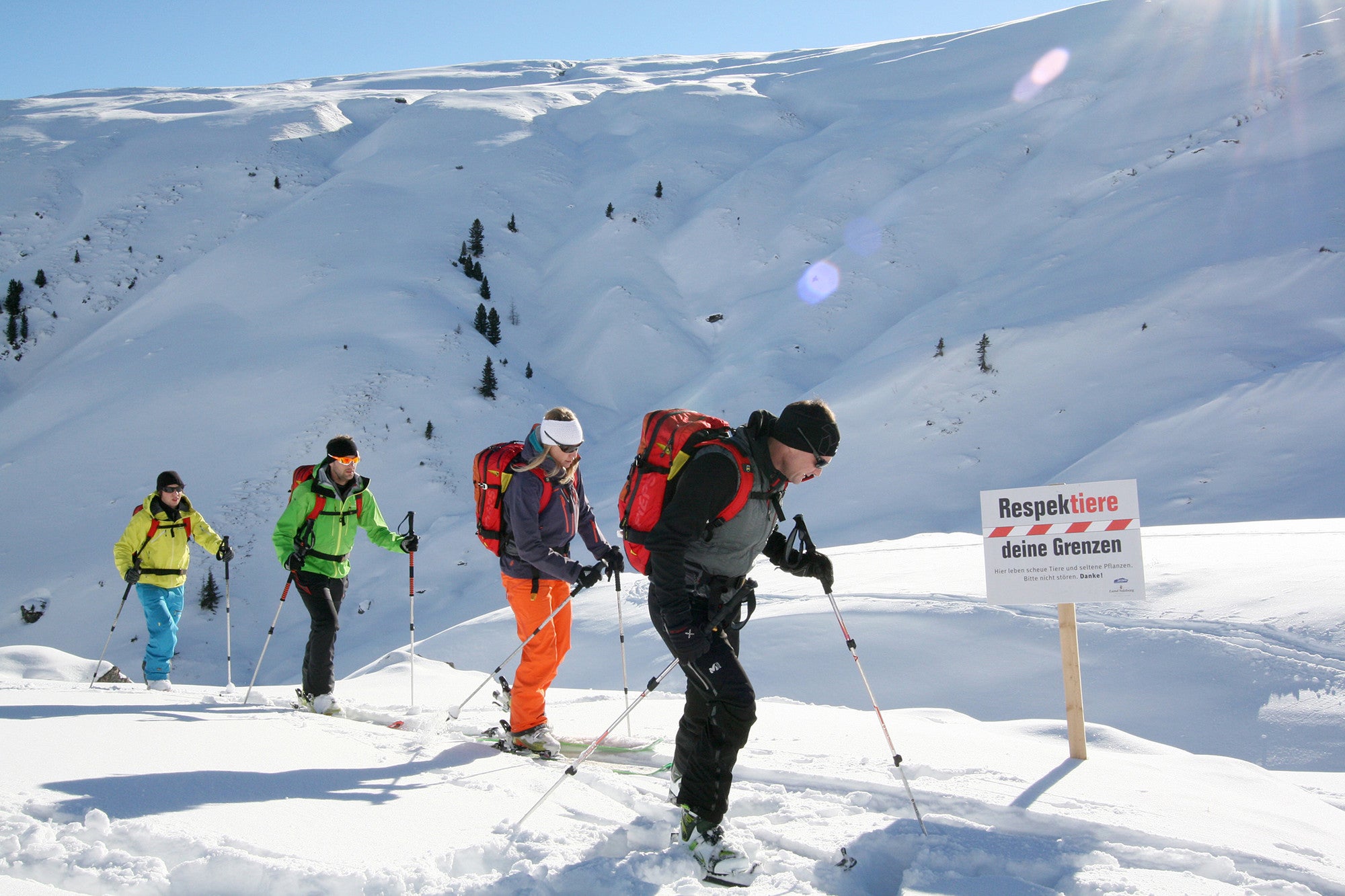 Gruppe auf Skitour © SalzburgerLand Tourismus