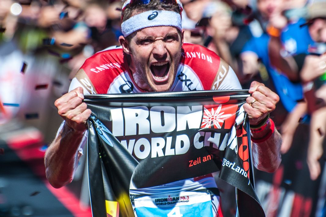 IRONMAN 70.3 Weltmeister von Zell am See-Kaprun: Jan Frodeno (GER) © Zell am See-Kaprun Tourismus / Mairitsch