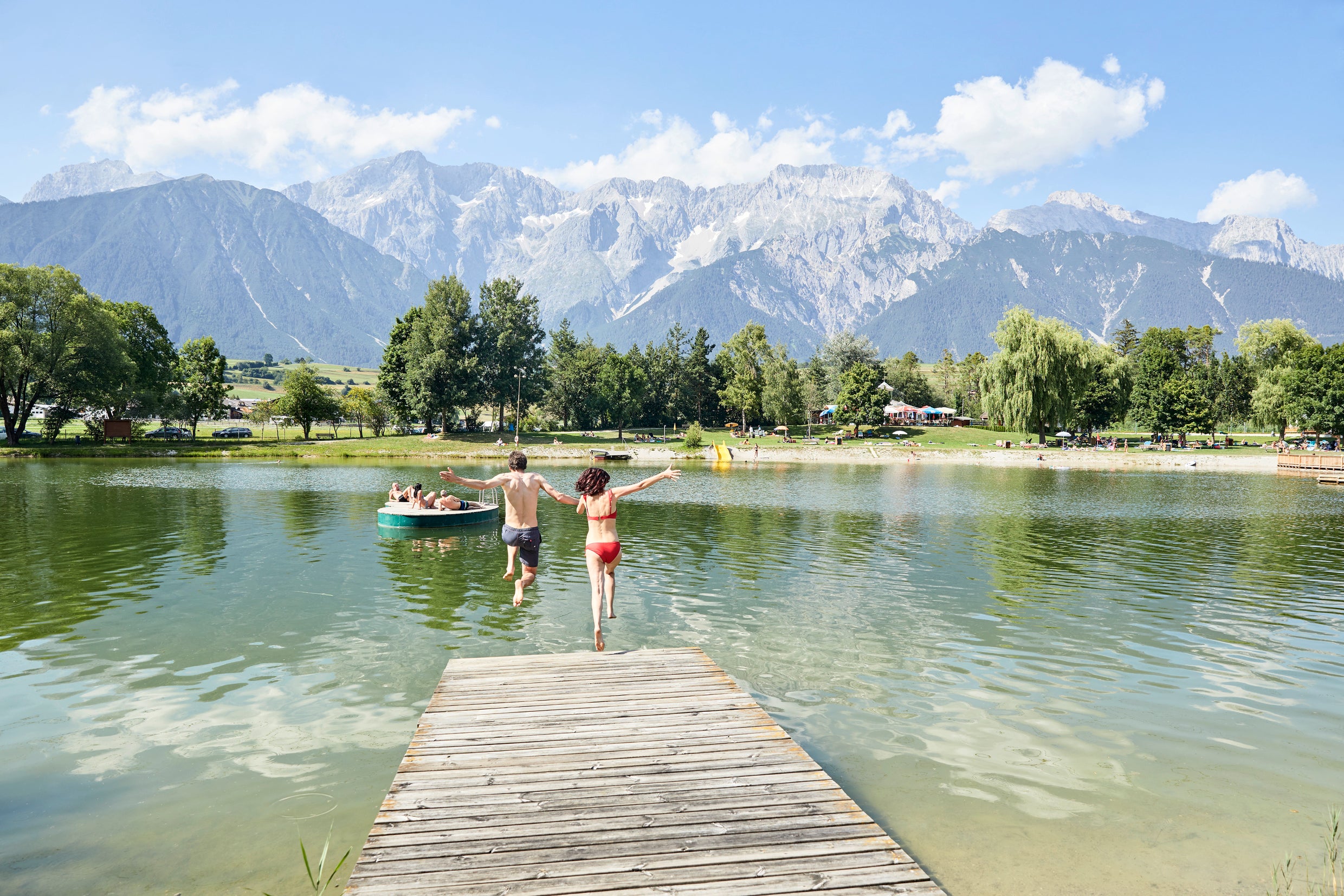 Badesee-Mieminger-Plateau-Region-Innsbruck © Innsbruck-Tourismus Fotograf Christian Vorhofer