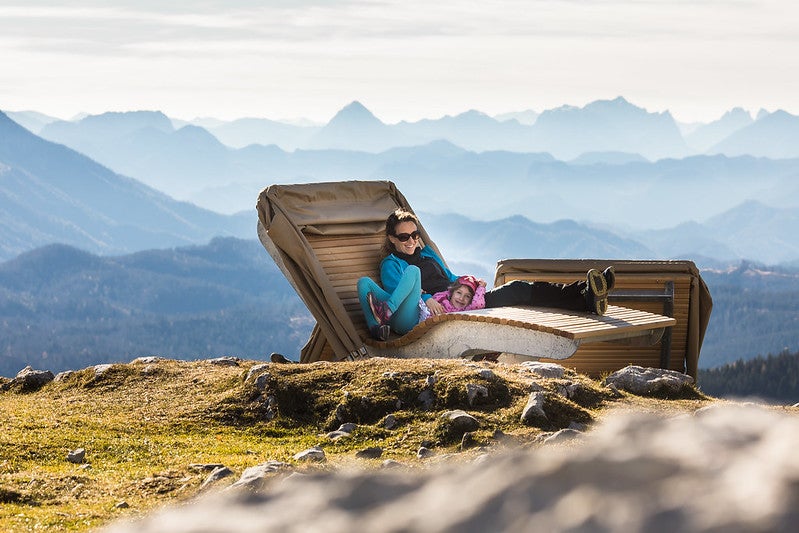 Gemeindealpe Mitterbach - Loungebereich Gipfel © Lindmoser