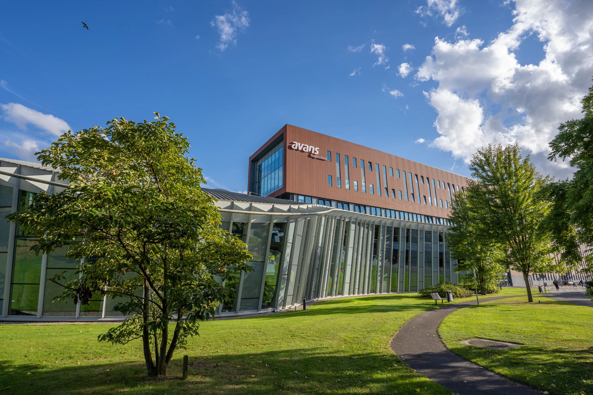 gebouw van Avans Hogeschool aan de hogeschoollaan 1 in Breda