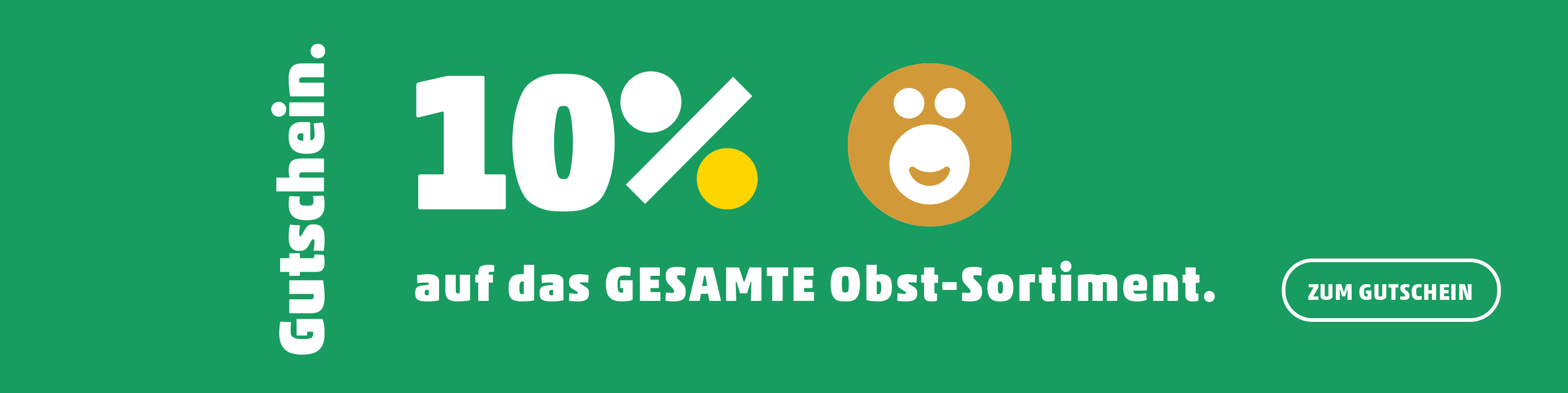 Gutschein -10% auf das GESAMTE Obst-Sortiment