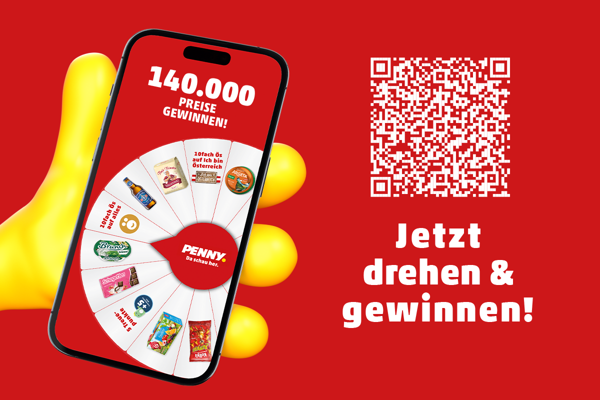 QR Code in die PENNY APP