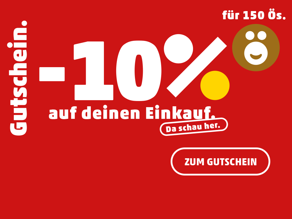 Gutschein -10% auf deinen Einkauf für 150 Ös