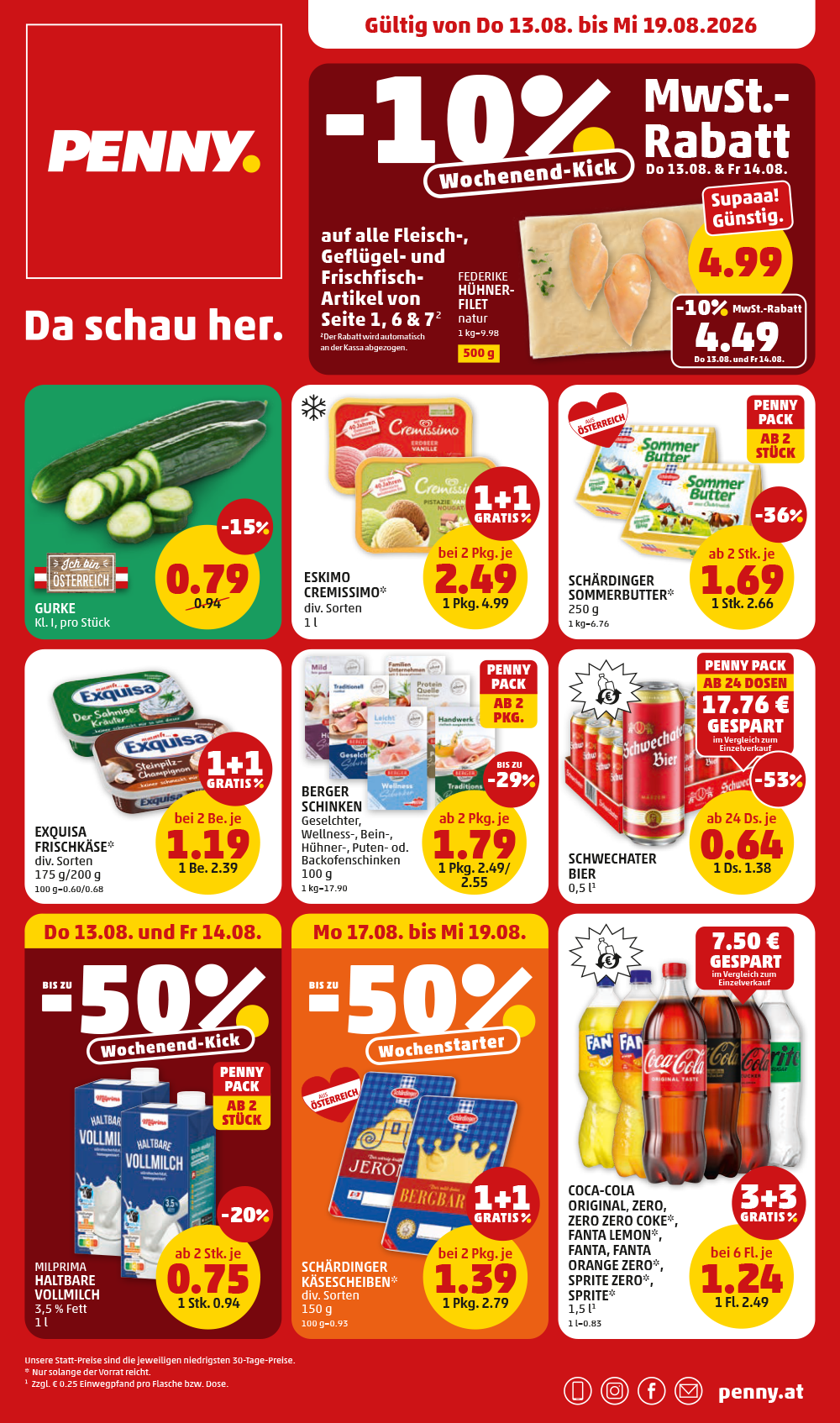 Titelseite PENNY Online Flugblatt Do 13.08. bis Mi 19.08.2026