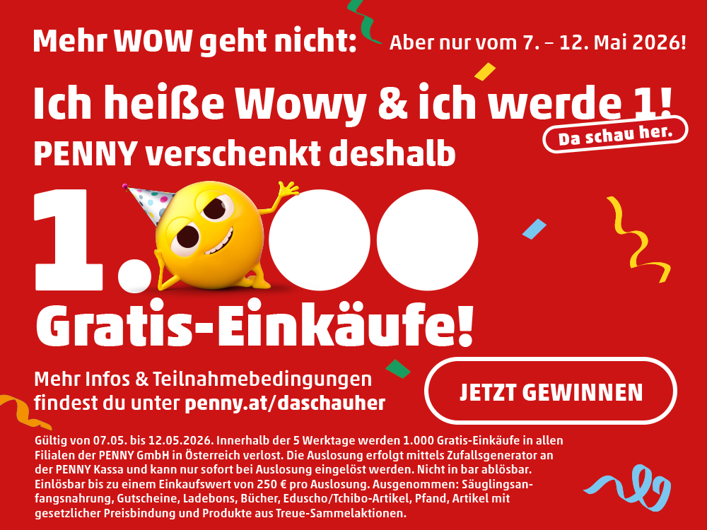 PENNY verschenkt 1.000 Gratis-Einkäufe