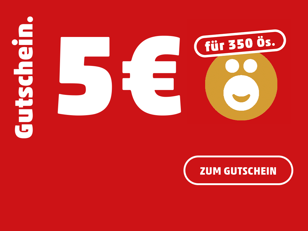 Gutschein 5€ für 350 Ös