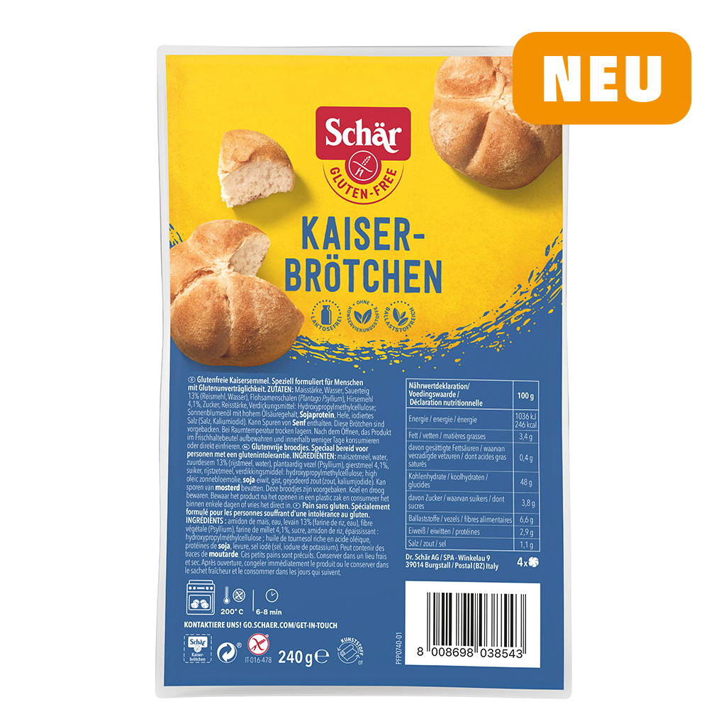 Schär Kaiserbrötchen Glutenfrei